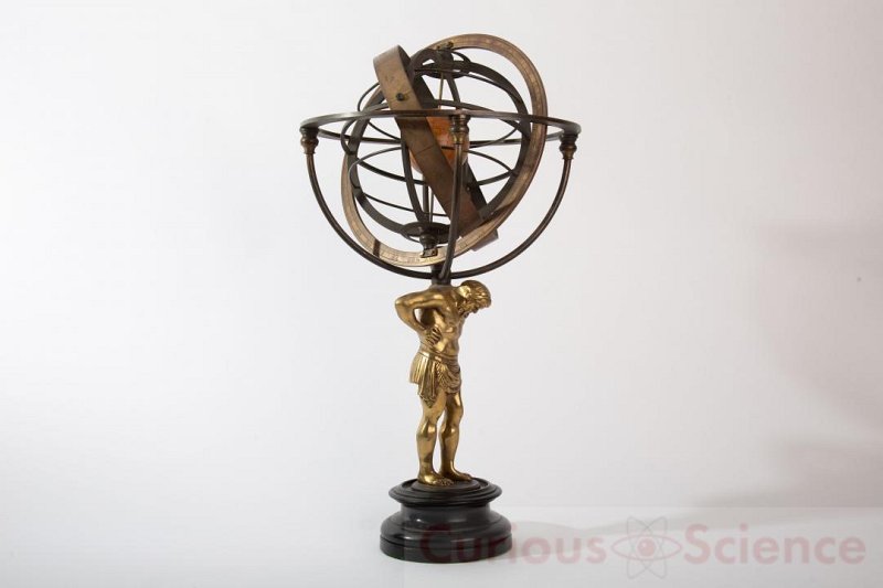 Armillary Sphere With Atlas Base